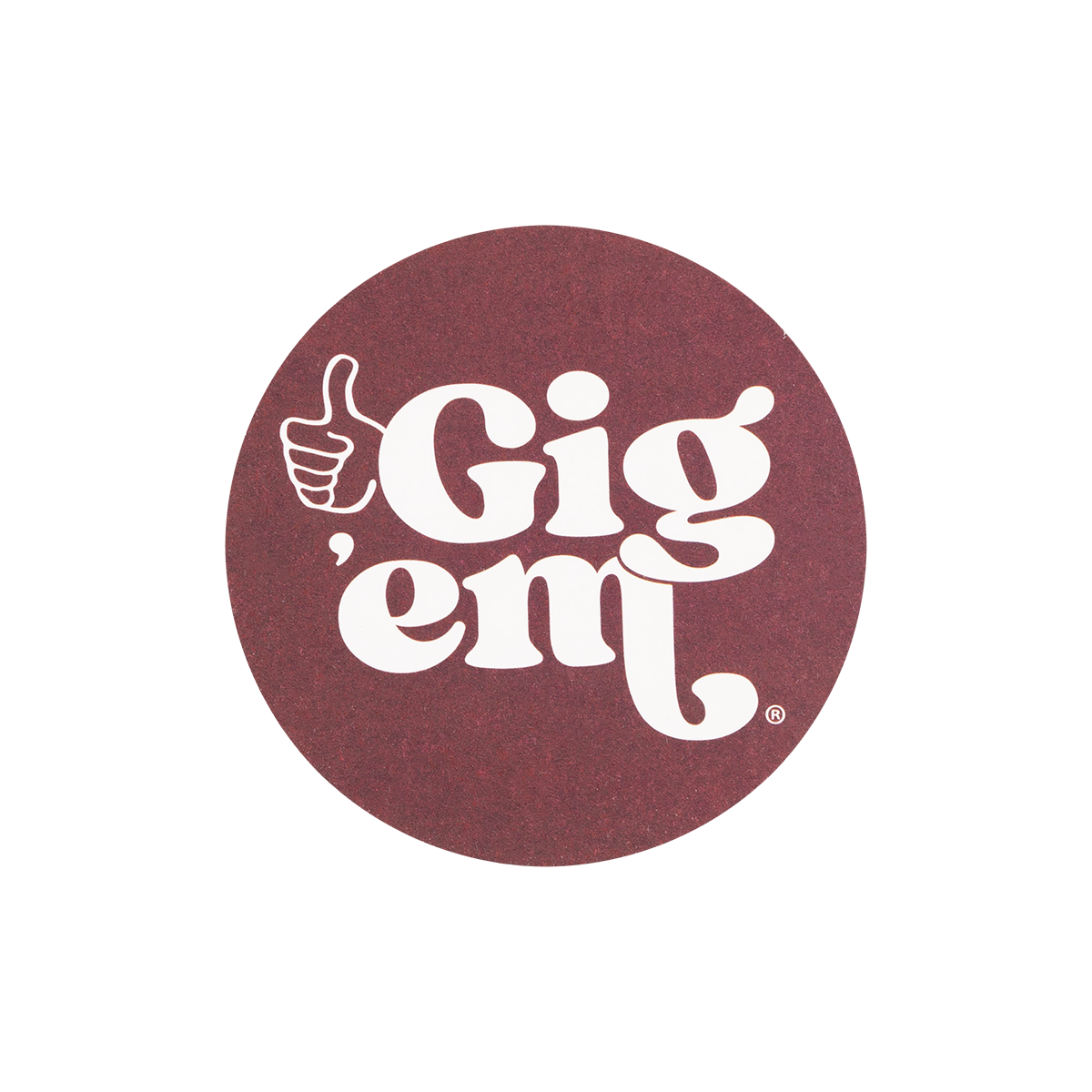 Texas A&M Gig 'Em Set of Coasters