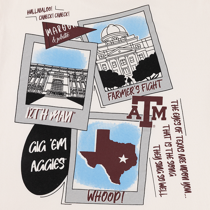 Texas A&M Collegiate Outfitters Aggies Polaroid T-Shirt