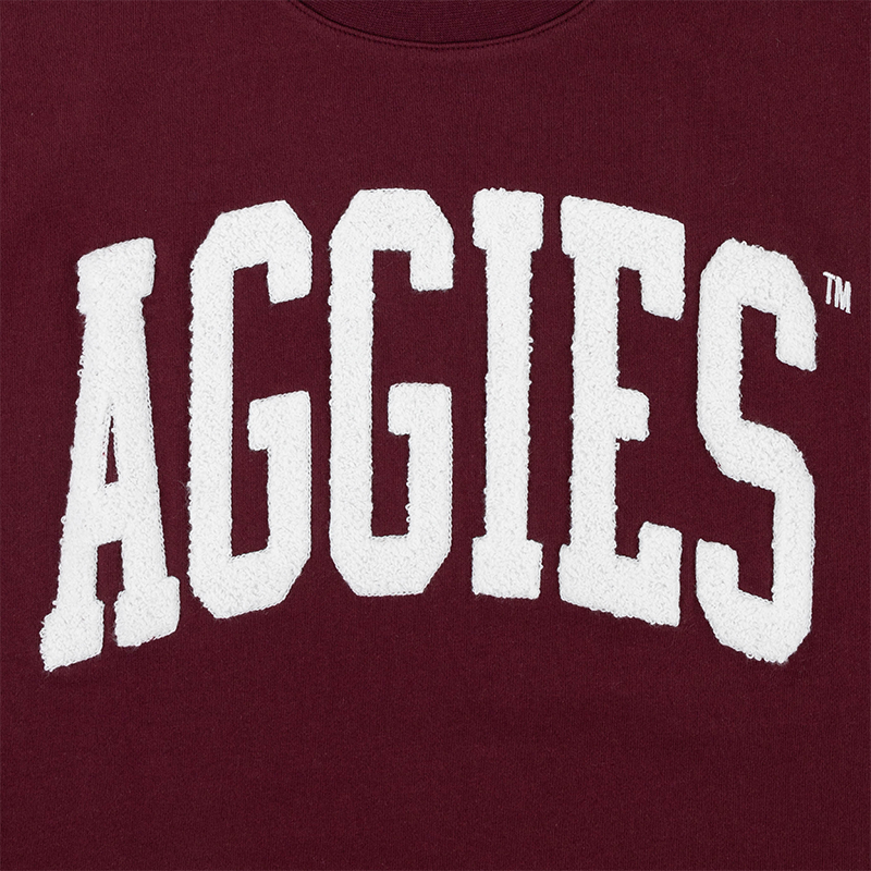 Aggies Collegiate Outfitters Chenille Maroon T-Shirt
