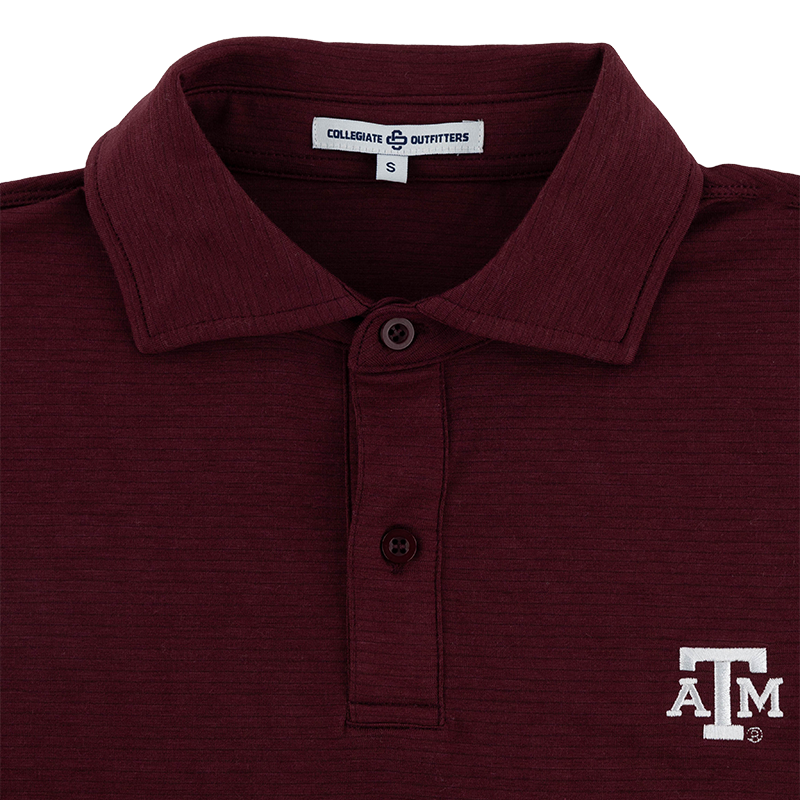 Texas A&M Collegiate Outfitters Solid Maroon Polo