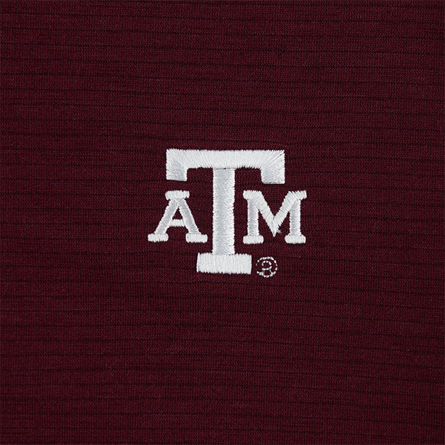 Texas A&M Collegiate Outfitters Solid Maroon Polo