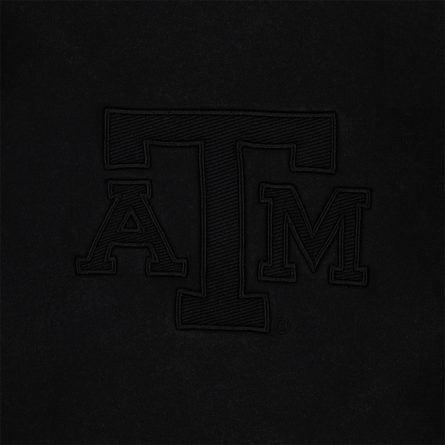 Texas A&M Collegiate Outfitters Black on Black Embroidery Hoodie