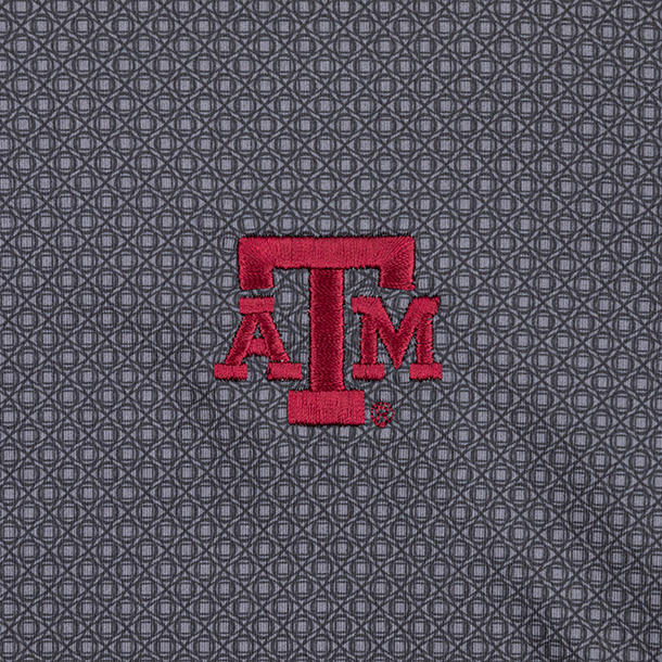 Texas A&M Peter Millar Iron Tesseract Peformance Jersey Polo
