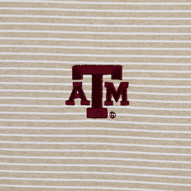 Texas A&M Peter Millar Ballad Performance Polo Beige