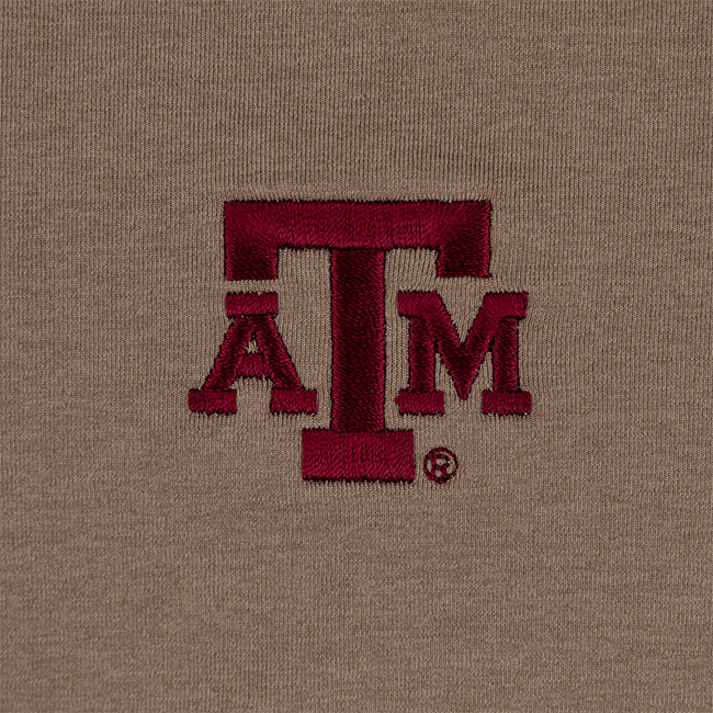 Texas A&M Peter Millar Brown Solid Performance Jersey Polo