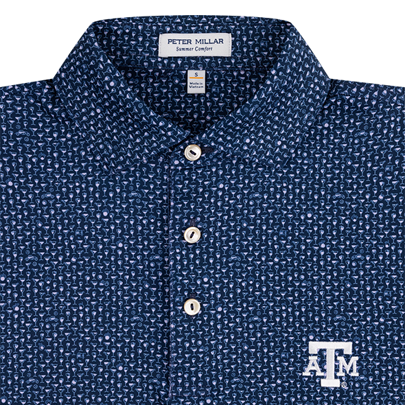 Texas A&M Peter Millar Sidecar Performance Jersey Polo