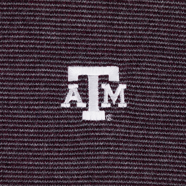 Texas A&M Peter Millar West Quarter Zip Maroon Sweater