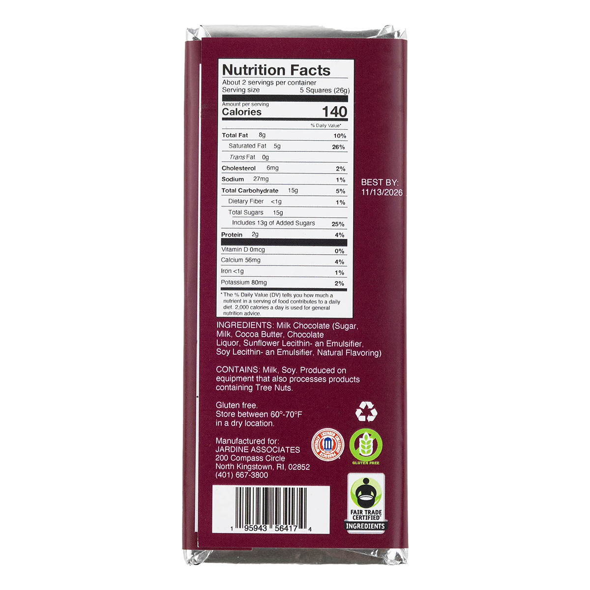 Texas A&M Milk Chocolate Bar 1.75oz