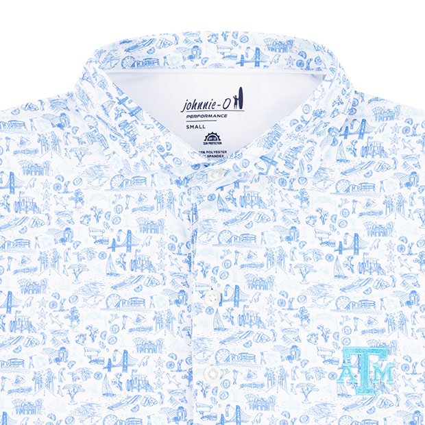 Texas A&M Johnnie-O 20TH Performance Polo