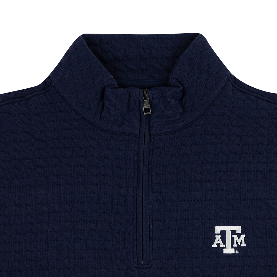 Texas A&M Peter Millar Quad Quilted 1/4 Zip