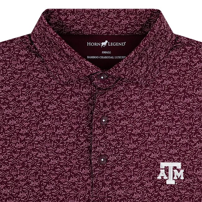 Texas A&M Horn Legend Playbook Polo
