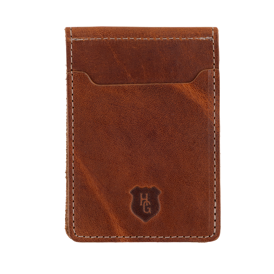 Texas Aggies Block T Heritage Gear Leather Money Clip