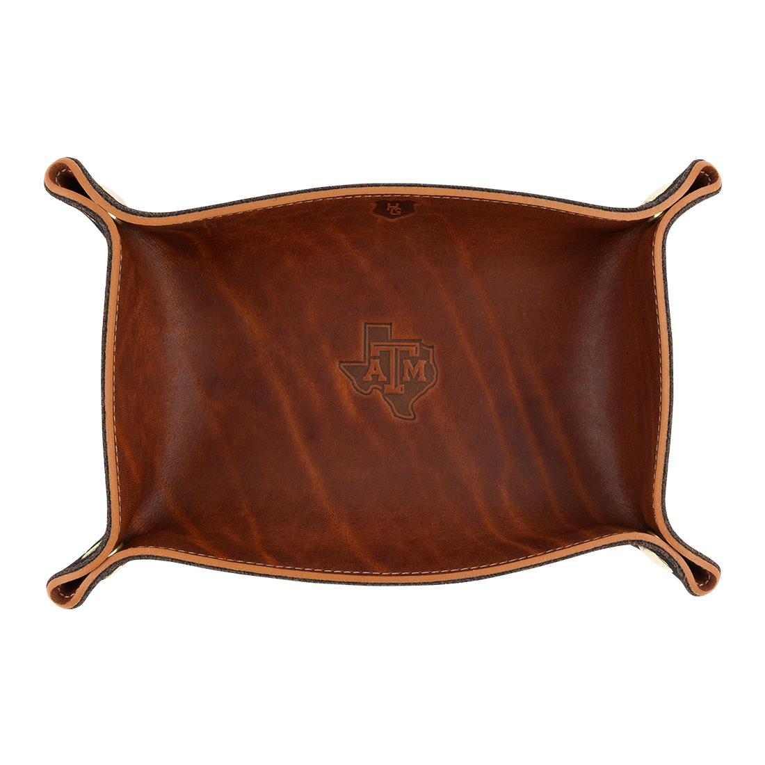 Texas A&M Lonestar Heritage Gear Leather Snap Tray