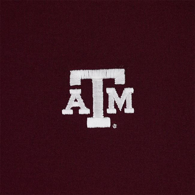 Texas A&M Horn Legend Maroon Solid 1/4 Zip Vest