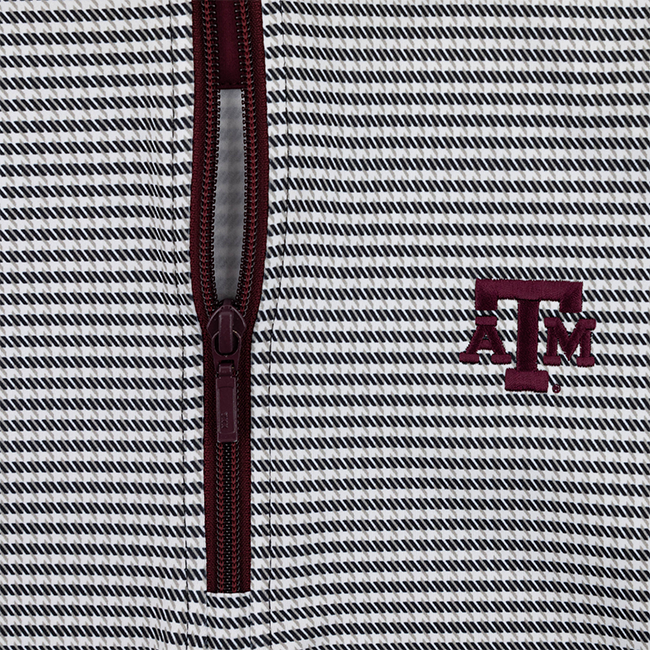 Texas A&M Horn Legend Women's Houndstooth Pattern 1/4 Zip