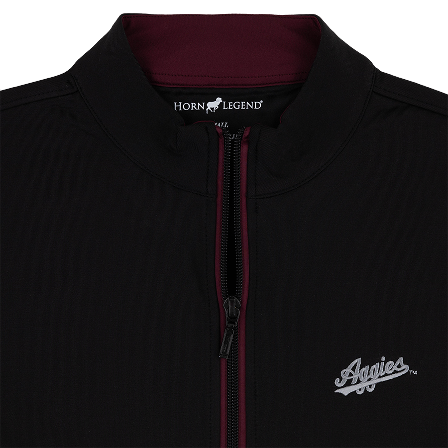 Script Aggies Horn Legend Solid Midweight Full Zip