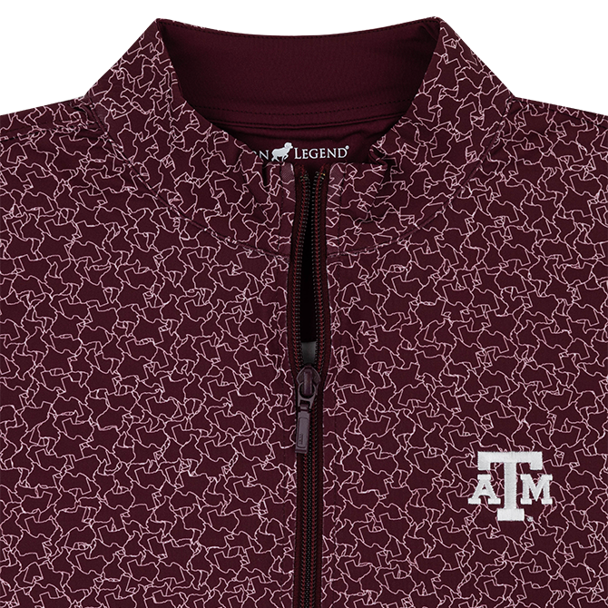 Texas A&M Horn Legend Womens Texas Jigsaw 1/4 Zip