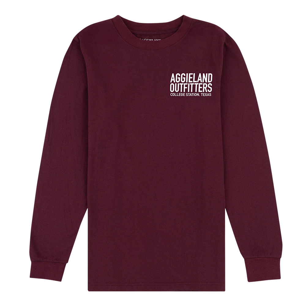 Aggieland Outfitters Maroon Long Sleeve T-Shirt