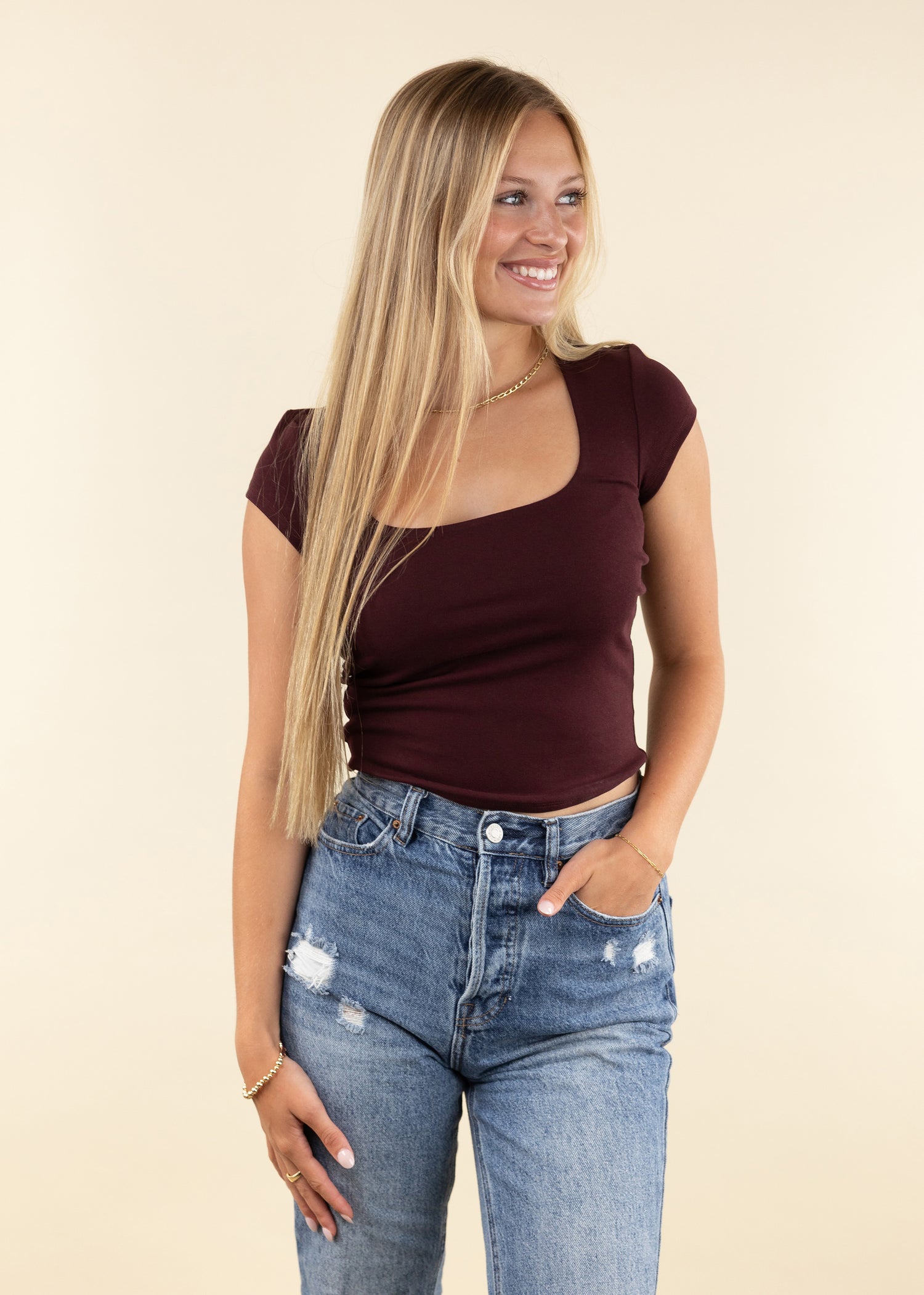 Collegiate Outfitters Square Neck Crop