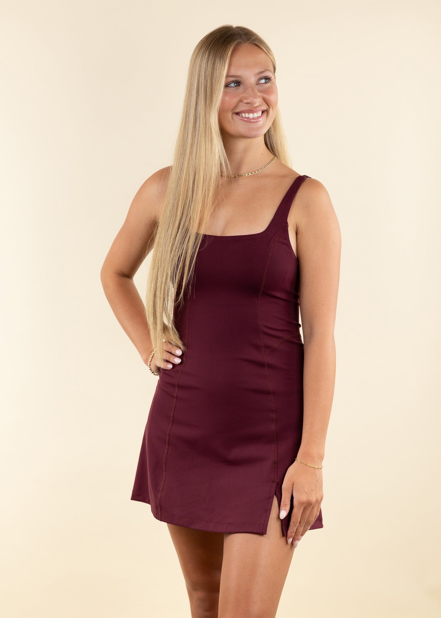 Collegiate Outfitters Fitted Athletic Dress - Maroon Collegiate Outfitters Fitted Athletic Dress - Maroon