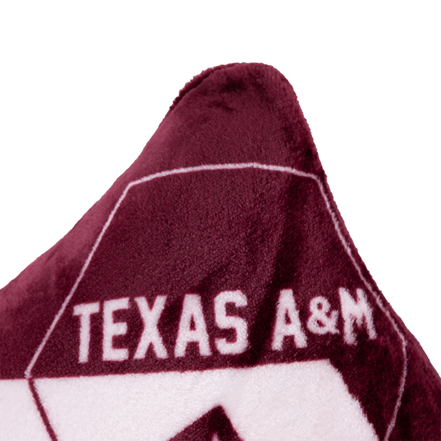 Texas A&M Aggies Hexagon Plush Pillow