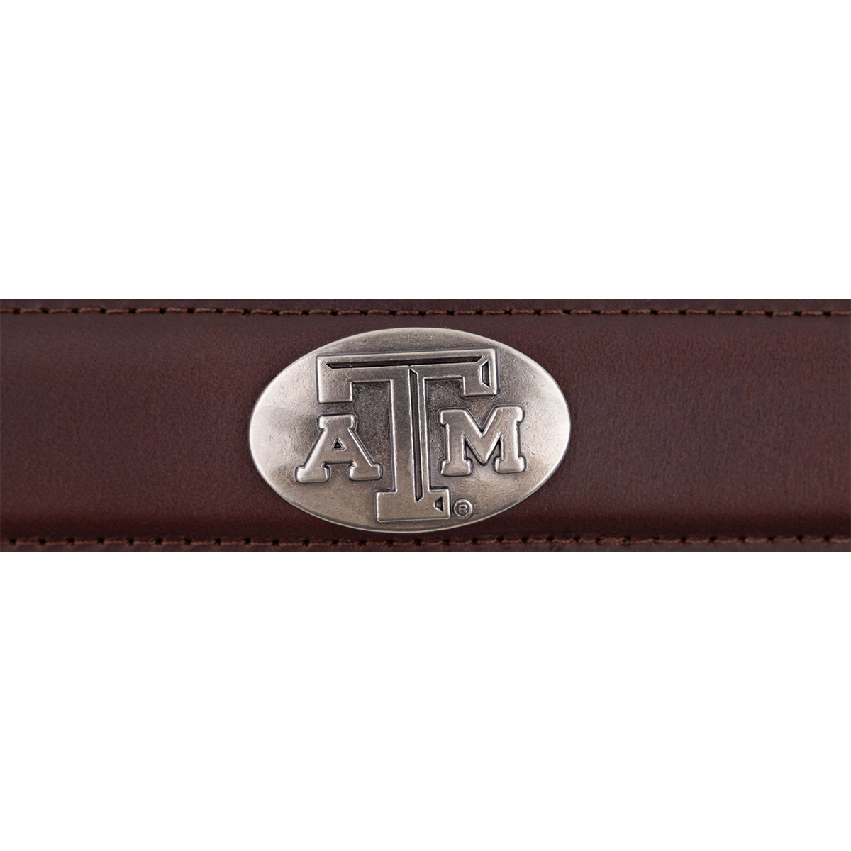 Texas A&M Zepplin Matte Leather Concho Belt