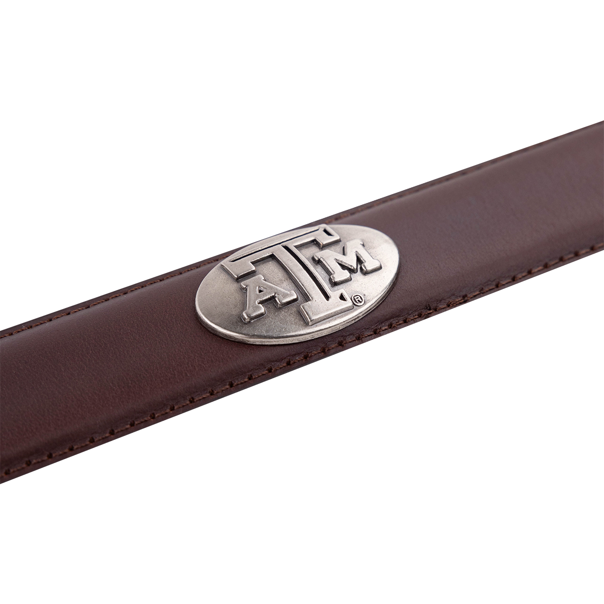 Texas A&M Zepplin Matte Leather Concho Belt