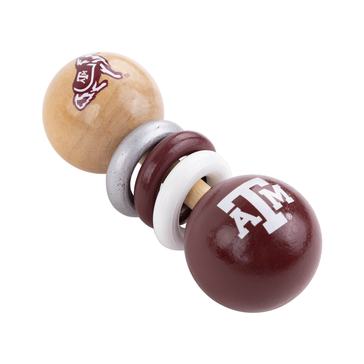 Texas A&M Wooden Rattles Set
