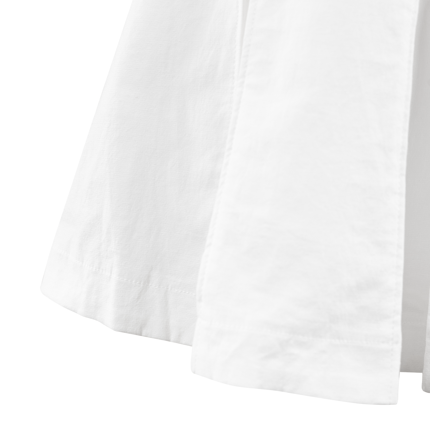 White Strapless Pleated Dress