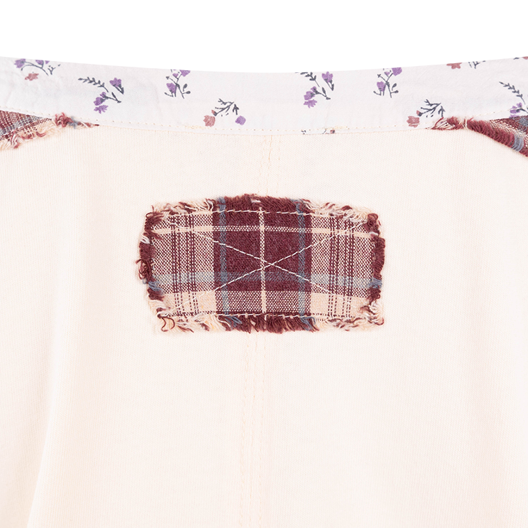 Puff Sleeve Plaid Top