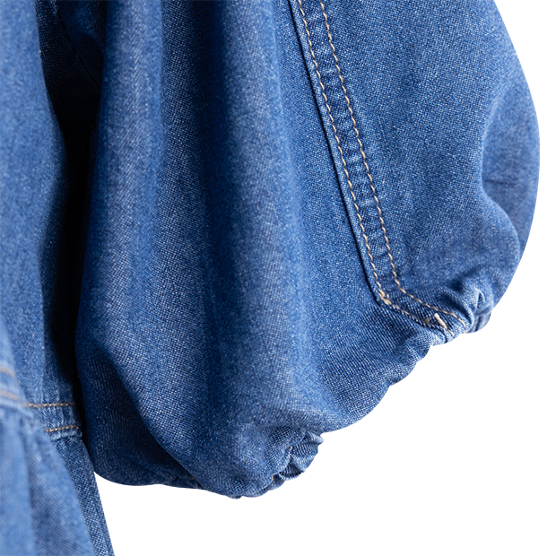 Bow Tie Denim Top