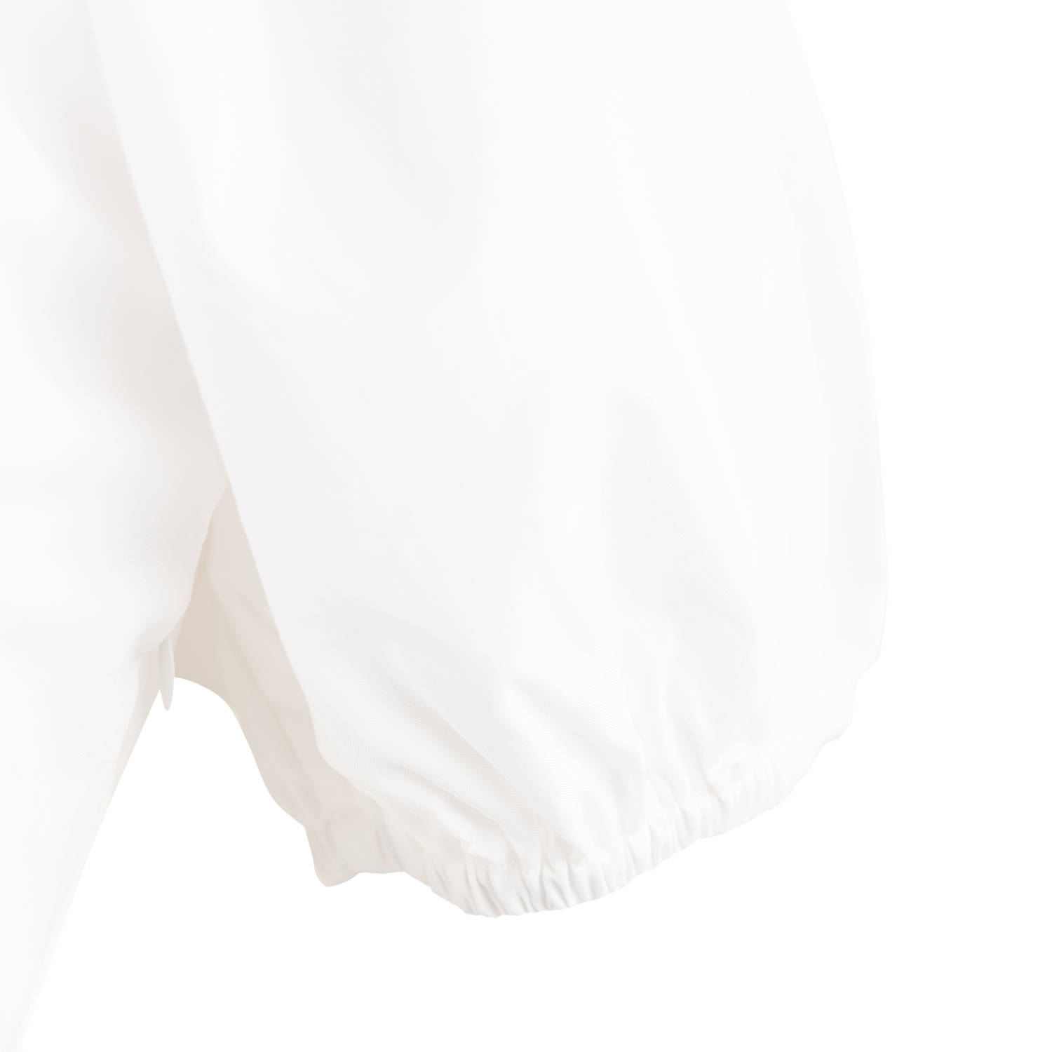 White V Puff Sleeve Romper
