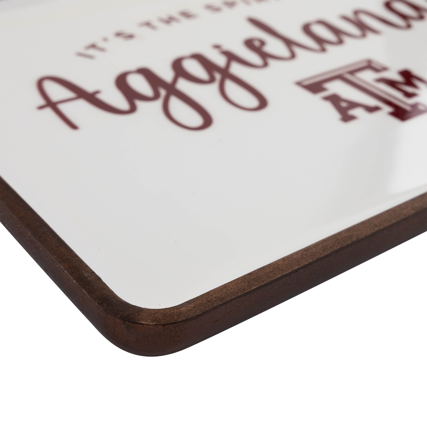 Texas A&M Spirit Mango Wood Tray