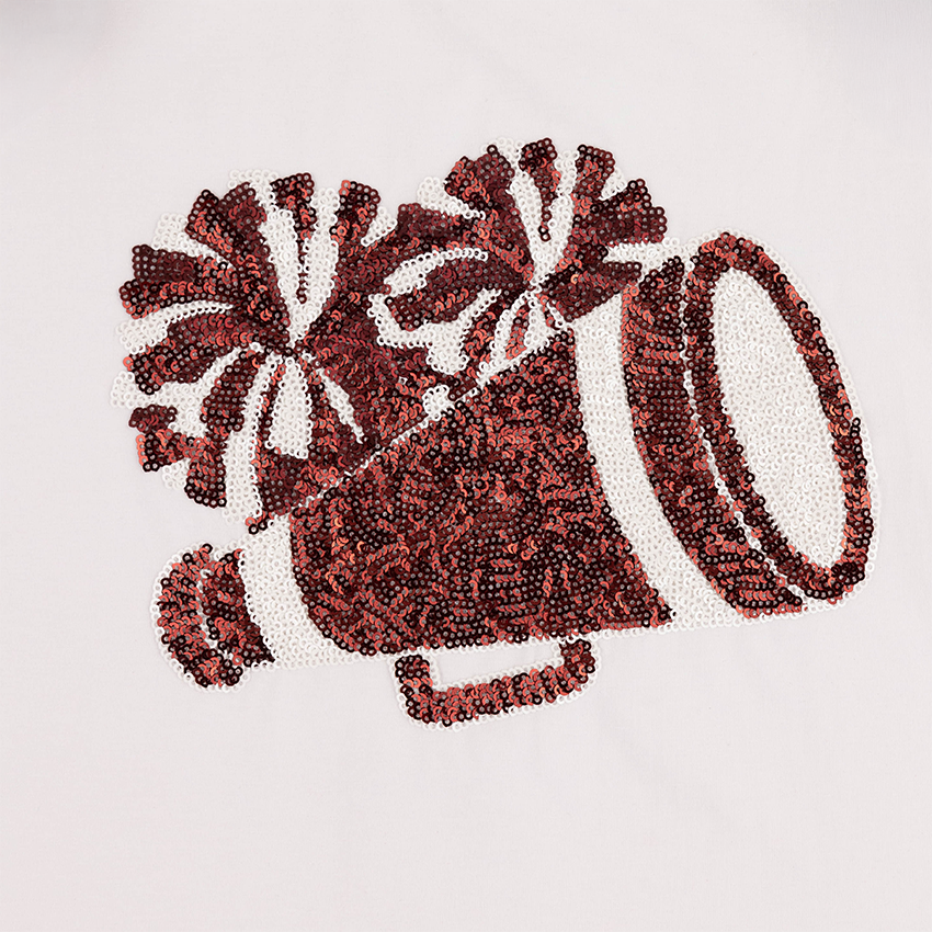 Ruffle Sequin Cheer Top