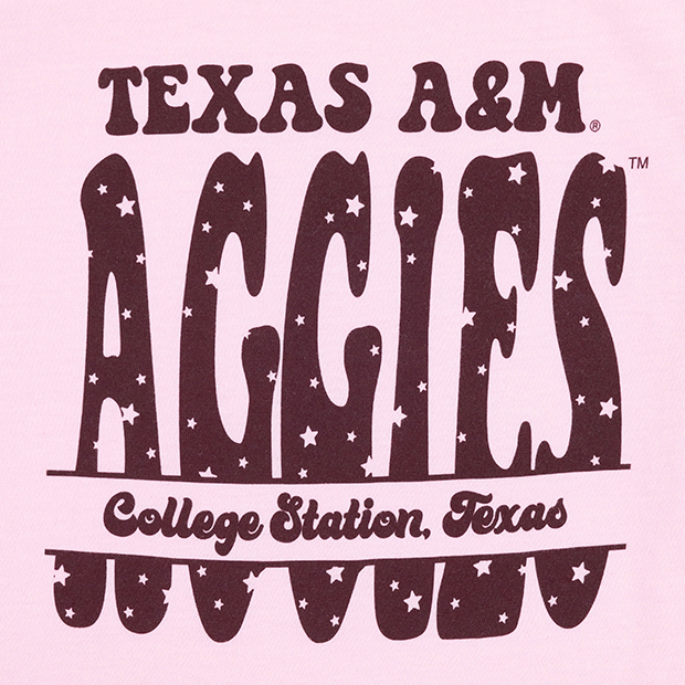 Texas A&M Aggies Pink Star Youth T-Shirt