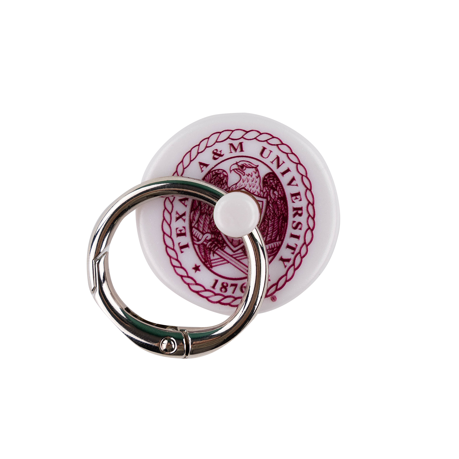 Texas A&M Lion Latch White Ring Crest