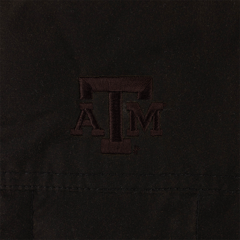 Texas A&M GenTeal Brown Merritt Waxed Cotton Vest
