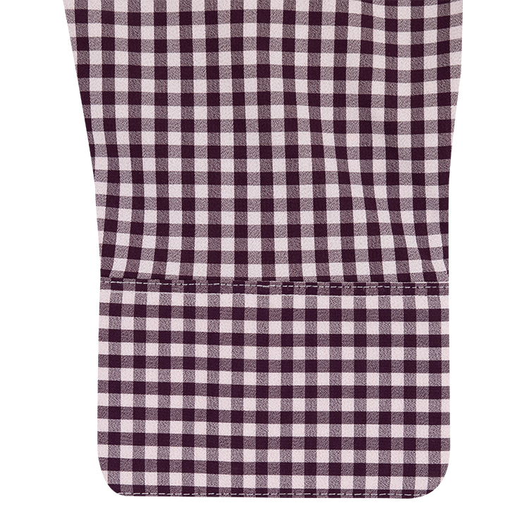Mizzen+Main Eggplant Crew Gingham Leeward Button Down