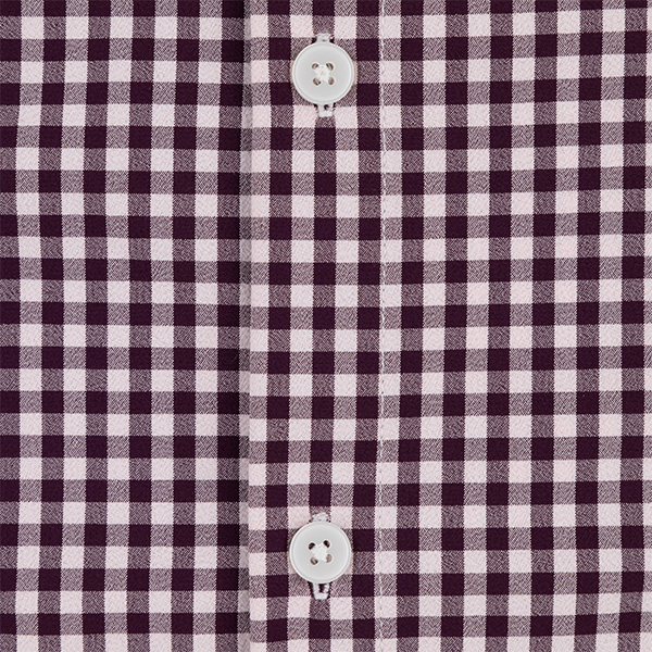 Mizzen+Main Eggplant Crew Gingham Leeward Button Down