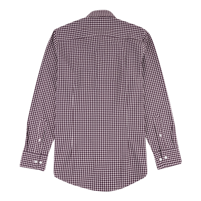 Mizzen+Main Eggplant Crew Gingham Leeward Button Down
