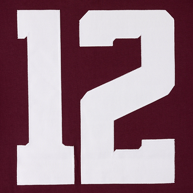 Collegiate Outfitters Texas A&M Fabric Letters Maroon Jersey Tee