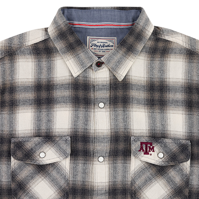 Texas A&M Flag & Anthem Alma Long Sleeve Vintage Wash Flannel