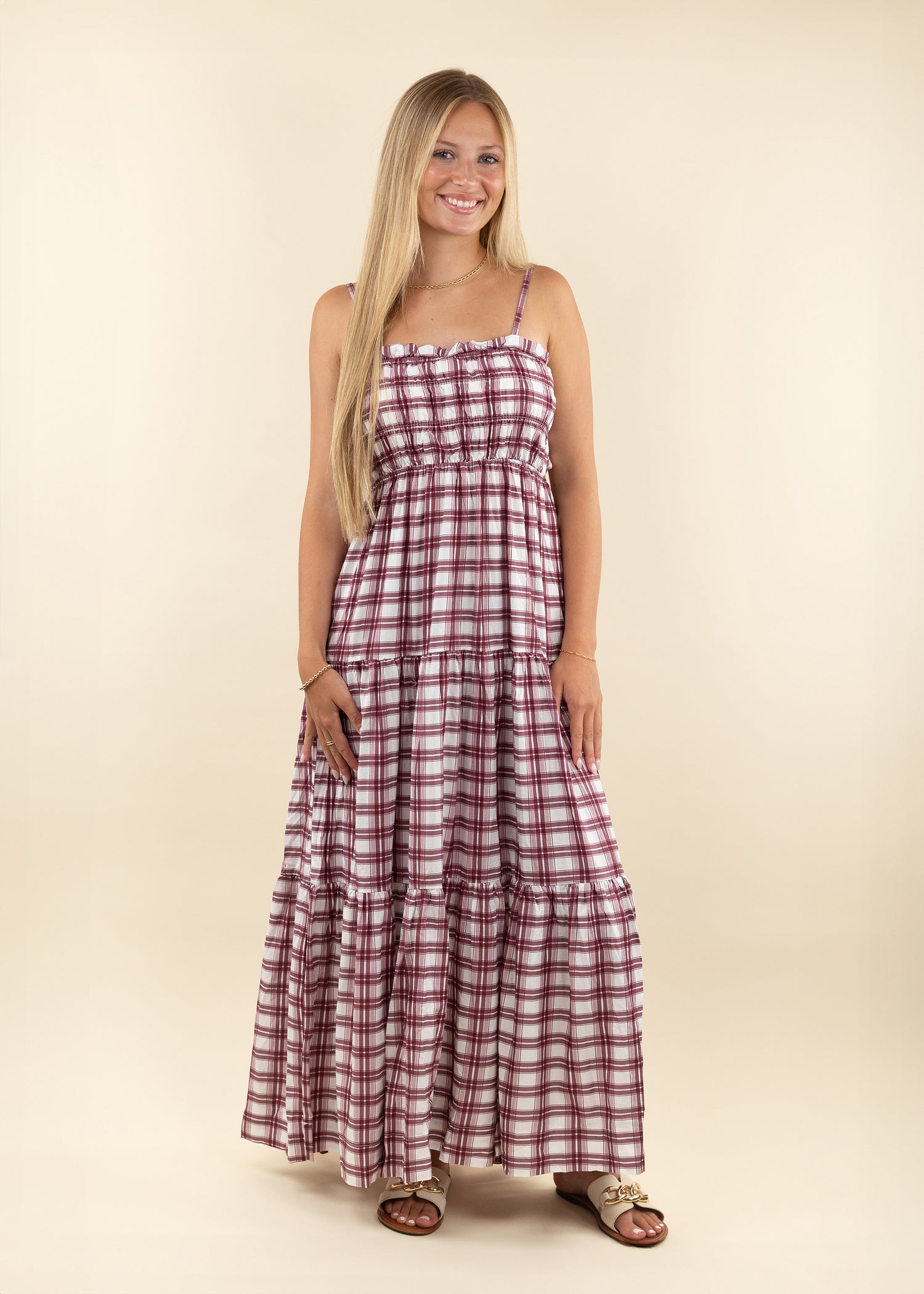 Collegiate Outfitters Plaid Windowpane Dress