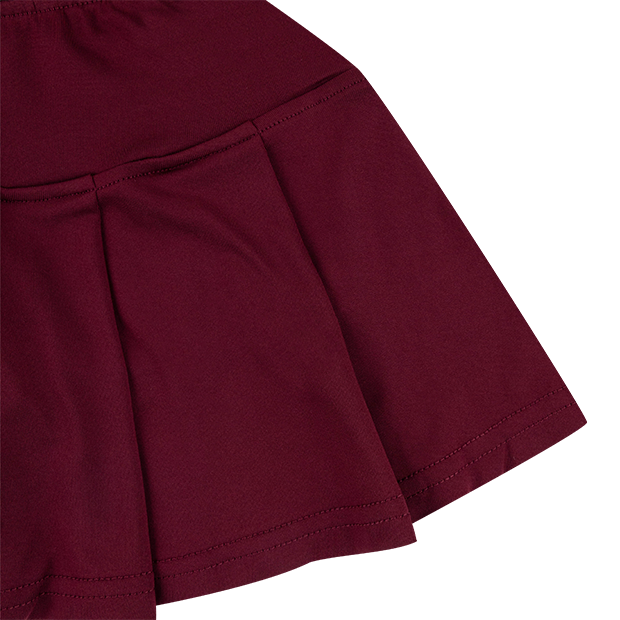 Solid Maroon Skort