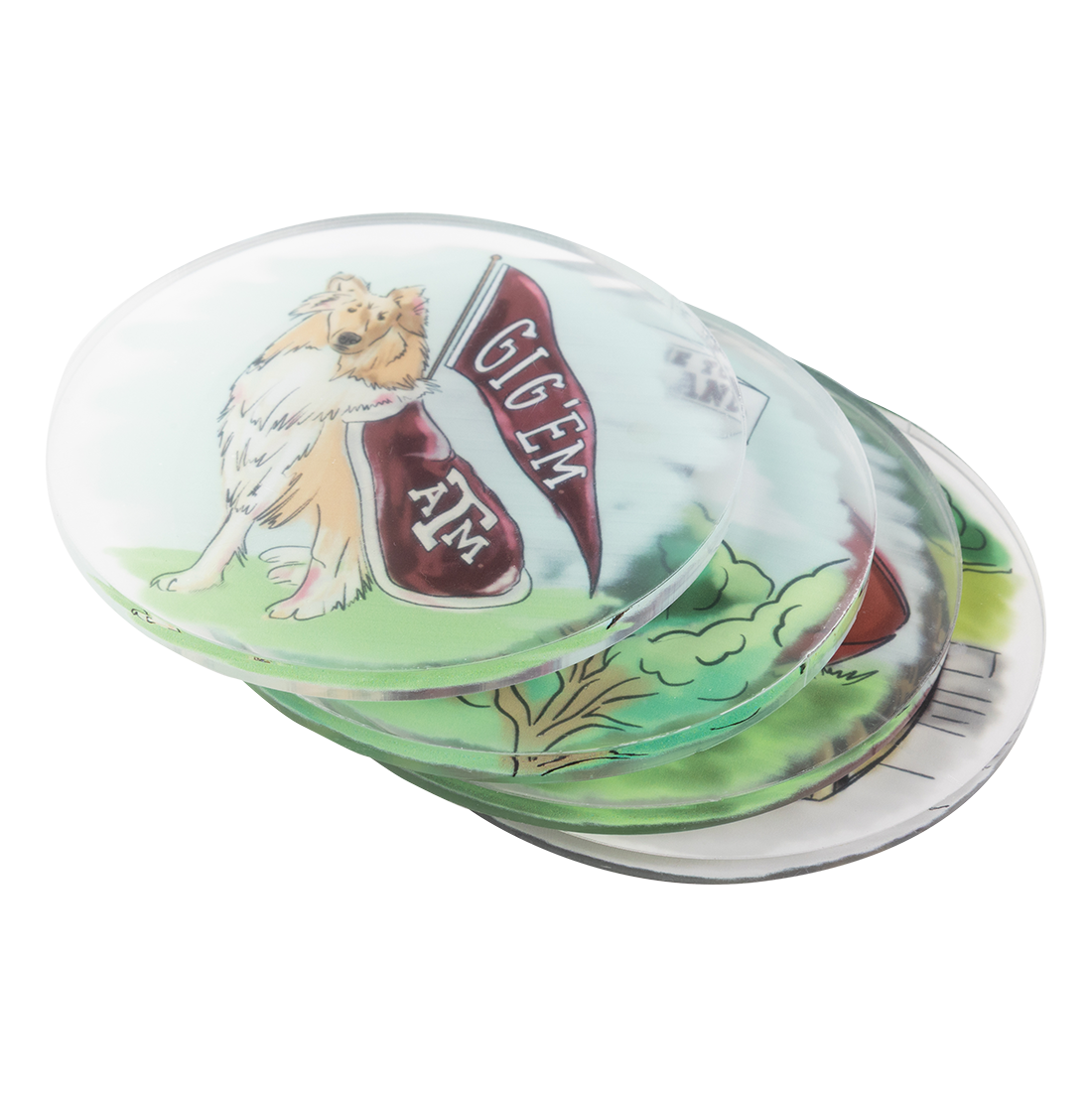 Texas A&M Coaster Set/4