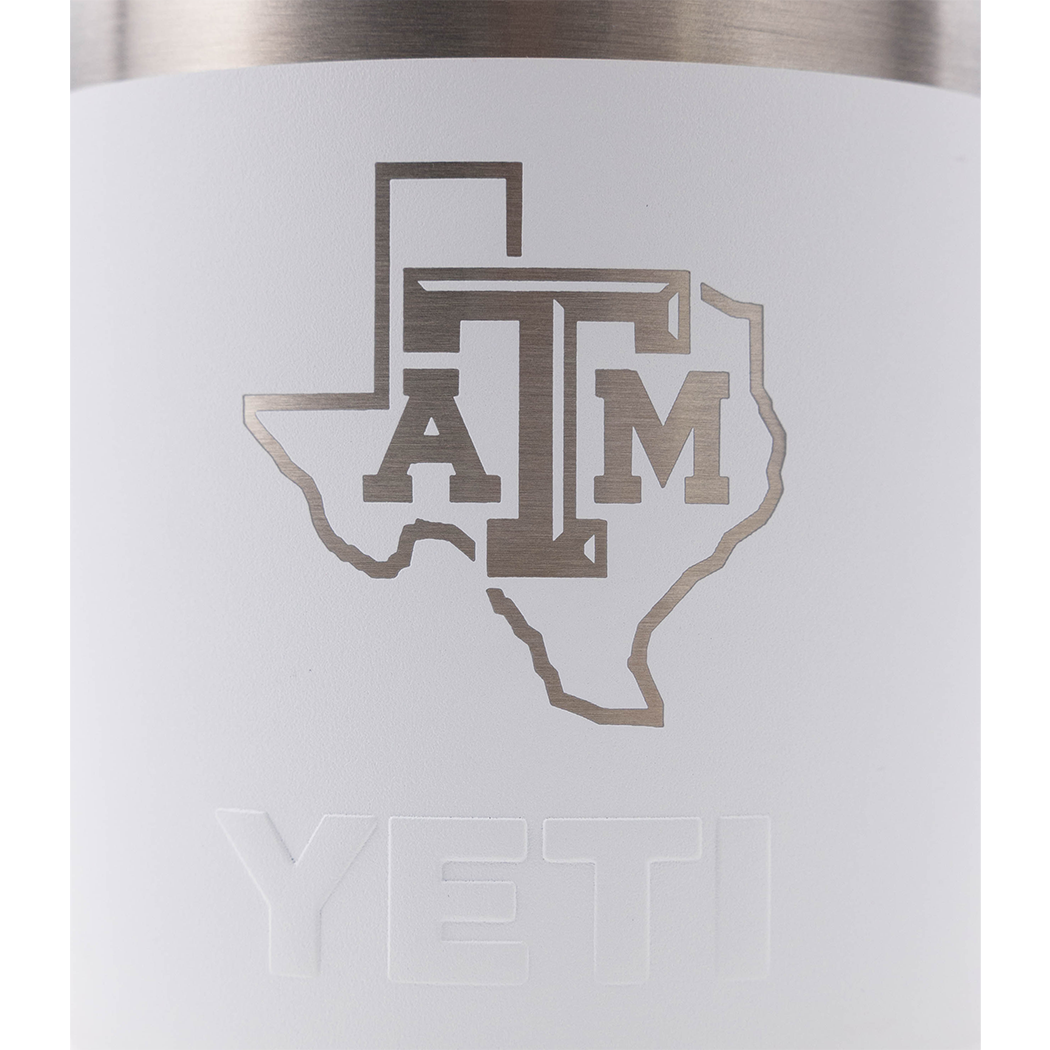 Texas A&M YETI Lonestar White Rambler 10oz