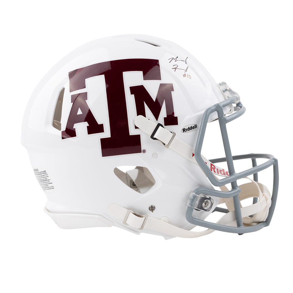 Texas A&M Aggies Marcel Reed White Authentic Football Helmet