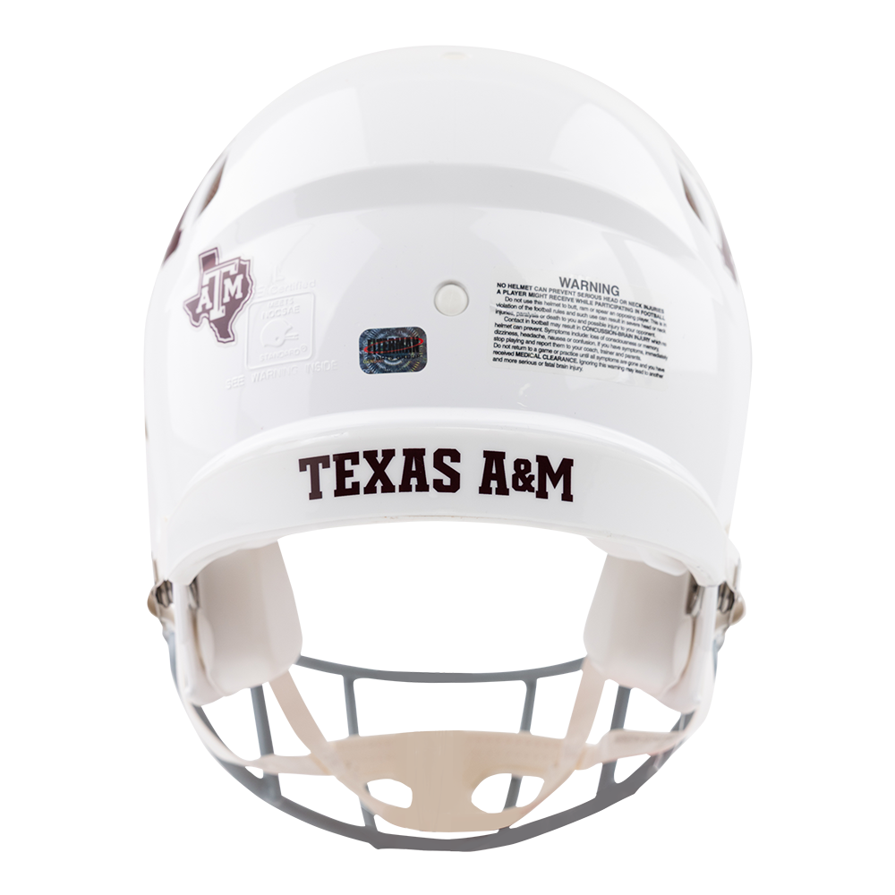 Texas A&M Aggies Marcel Reed White Authentic Football Helmet