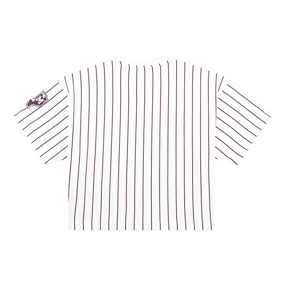 Script Aggies Adidas Pinstripe Cropped Jersey