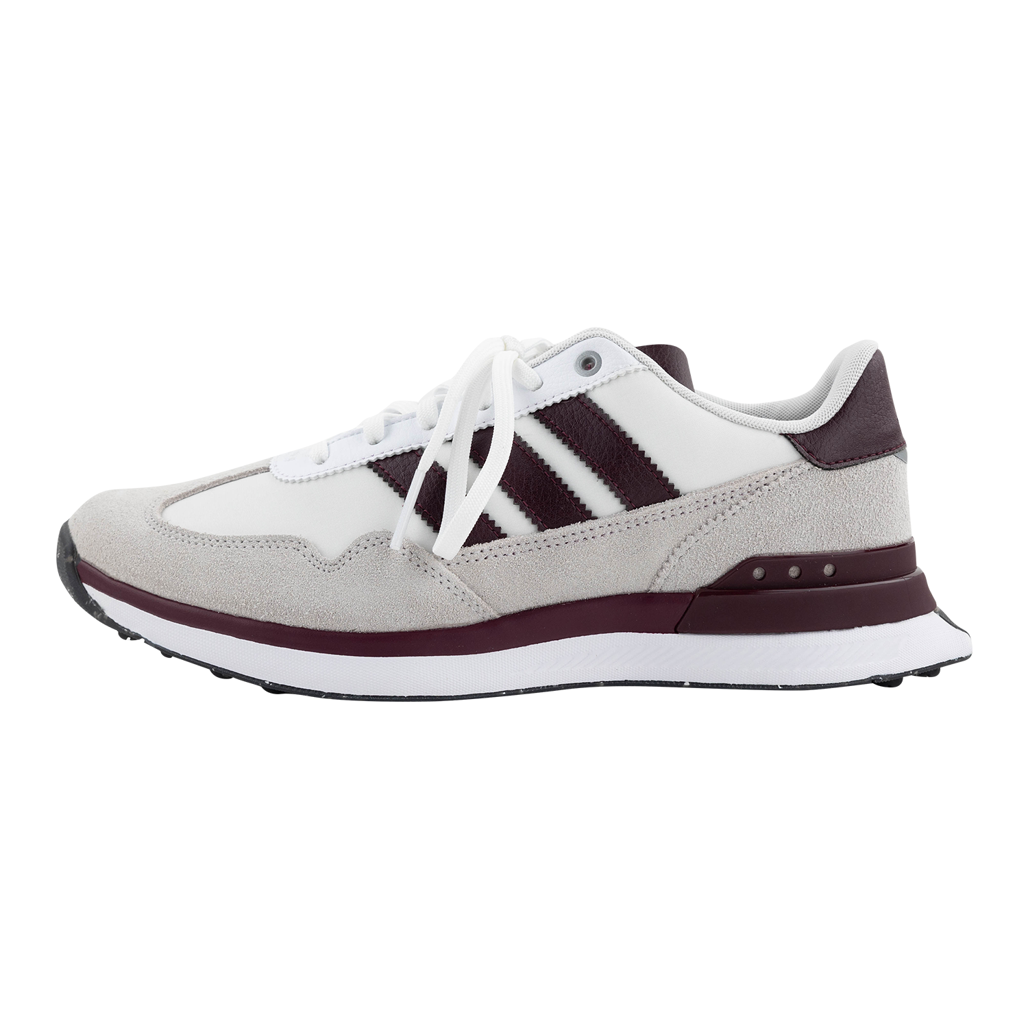 Texas A&M Adidas White and Maroon Golf Shoes